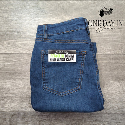 d.jeans High Waist Capri Jeans Size 6