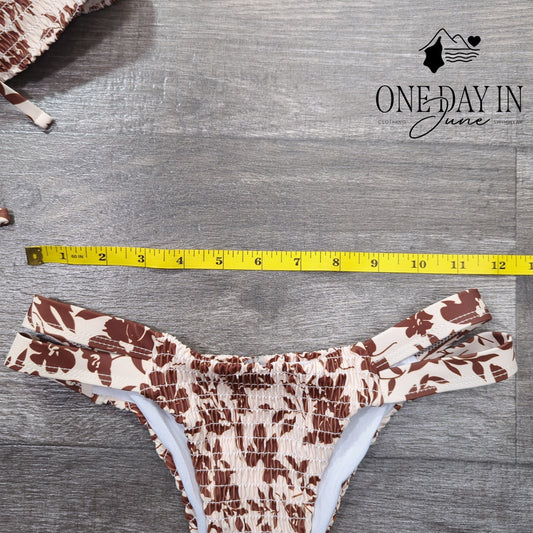 Gorglitter Smocked Bikini Swimsuit Size XS