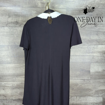 Elle Short Sleeve High Neck Midi Dress Size XL