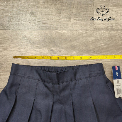 Izod Approved Schoolwear Girls Pleated Skort Navy Regular NWT Size 12 Regular