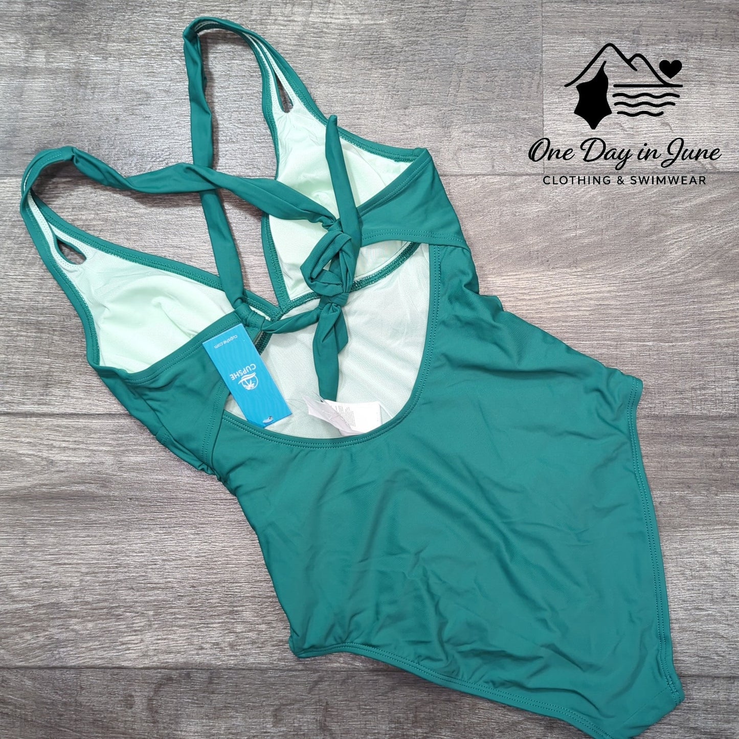 Cupshe Tie Back One Piece Swimsuit Size S