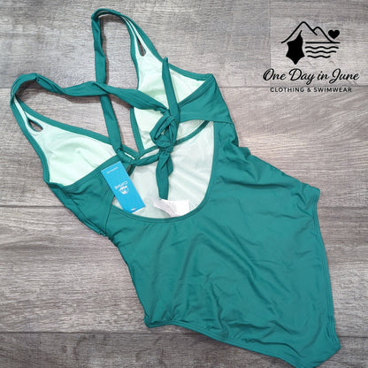 Cupshe Tie Back One Piece Swimsuit Size S