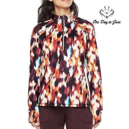 Xersion Xersion High Neck Long Sleeve Quarter-Zip Pullover Size M