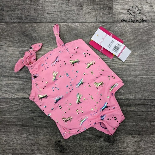 Pink Platinum Unicorn One Piece Swimsuit Size 12M