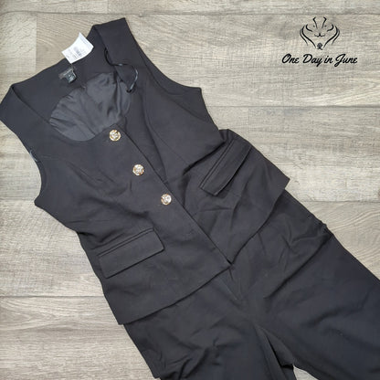 Halogen Sleeveless Jumpsuit Size M