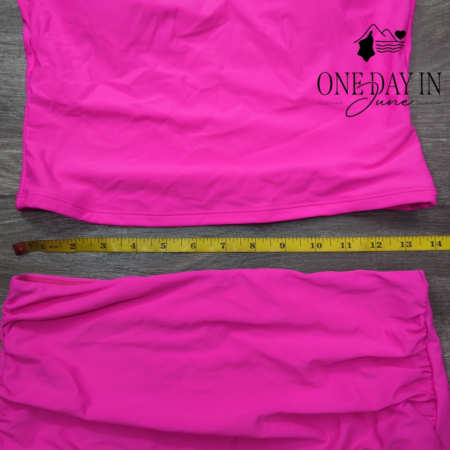Eomenie High Waist Crop Bikini Swimsuit Size M