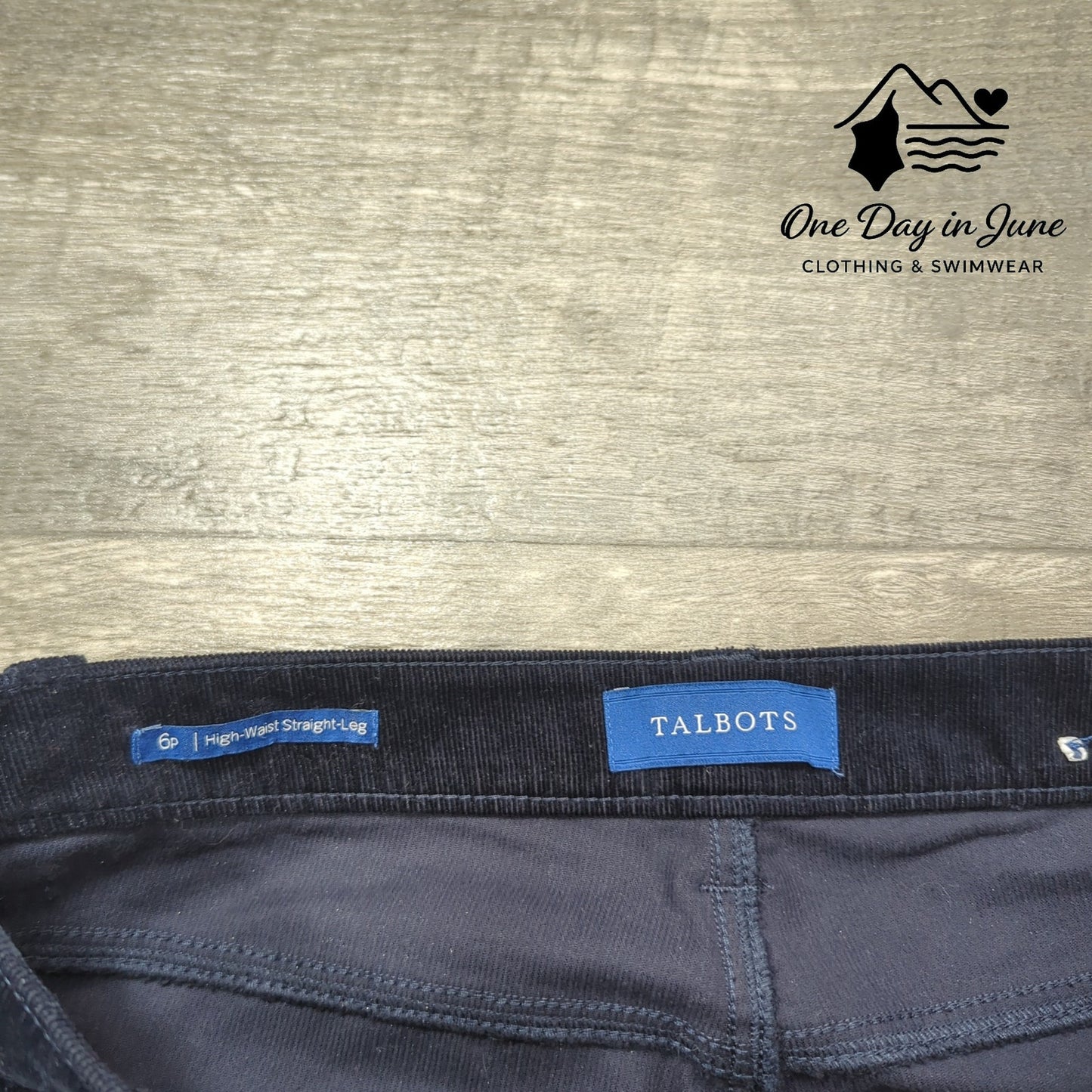 Talbots High Waist Straight Leg Corduroy Pants Size 6P
