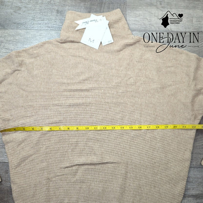 Magaschoni Long Sleeve Mock Crop Sweater Size L