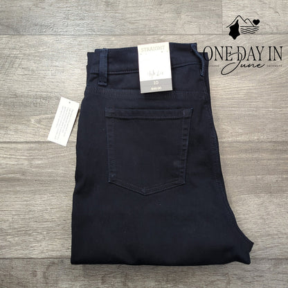 Style & Co Mid Rise Straight Leg Jeans Dark Navy Blue NWT Size 10