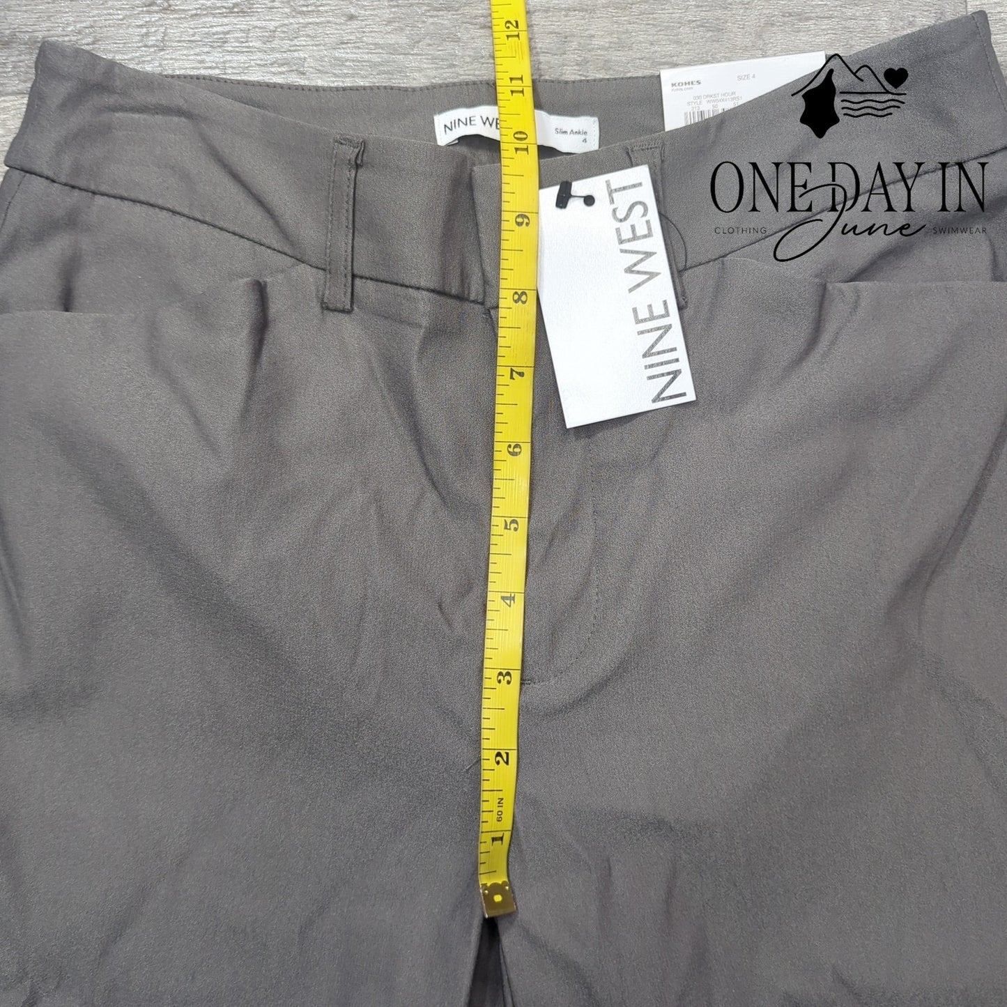 Nine West High Rise Slim Ankle Pants Size 4