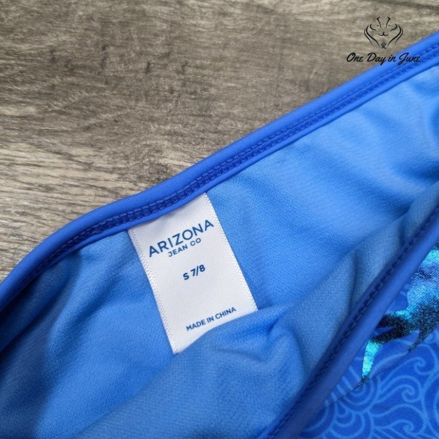 Arizona Jean Co Girl's Mermaid Print Bikini Bottom Size 7