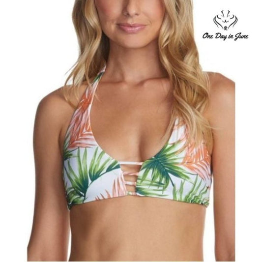 Raisins Hawaiian Halter Bikini Top Size XL