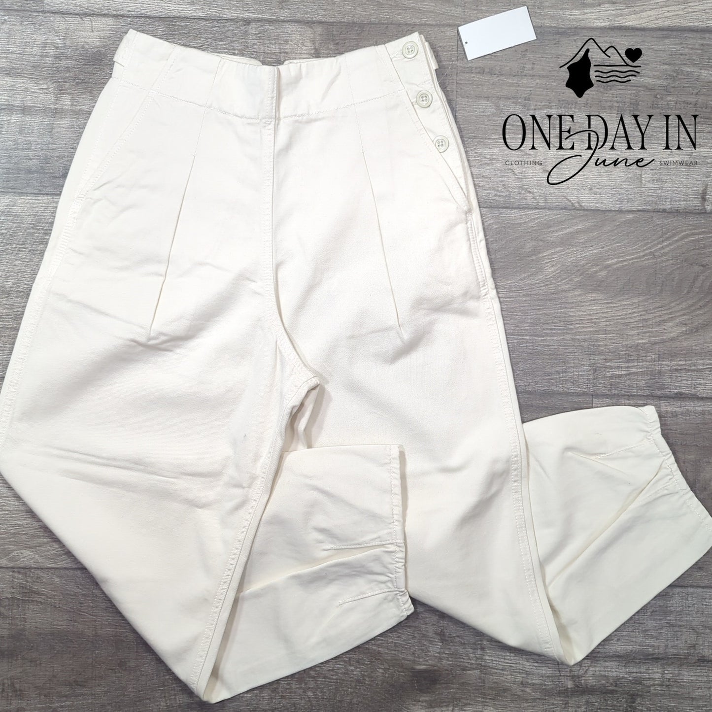 Adriano Goldschmied Adel Pleated Crop Trouser Pants Size 27 (4)