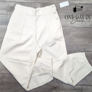 AG Adriano Goldschmied Adel Pleated Crop Trouser Pants Size 27 (4)