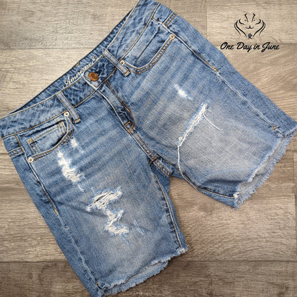 American Eagle Outfitters Cut Off Denim Shorts Size 0