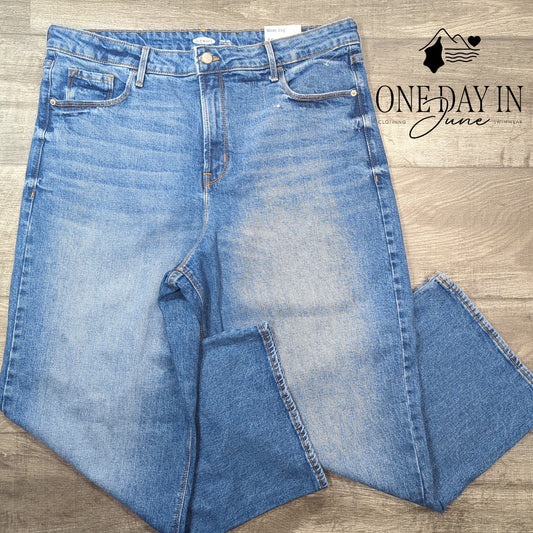 Old Navy Extra High Rise Wide Leg Jeans Size 18