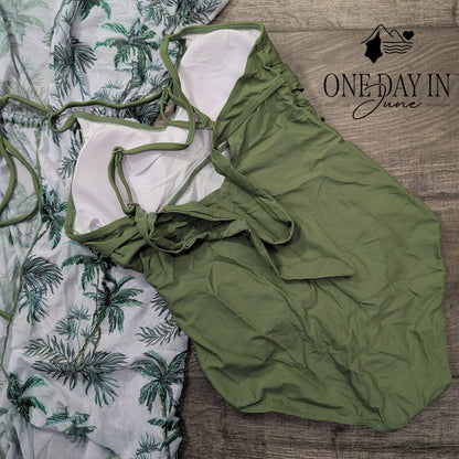 Charmleaks Twist Front One Piece Coverup Swimsuit Size 15-16Y