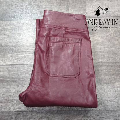 Bod & Christensen Stream Leather Bootcut Oxblood Genuine Leather NWT Size 8