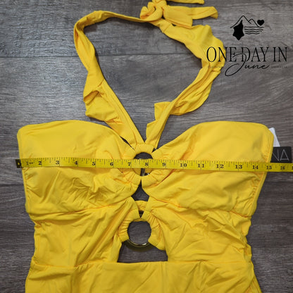 Soluna DOuble Ring One Piece Swimsuit Size XL