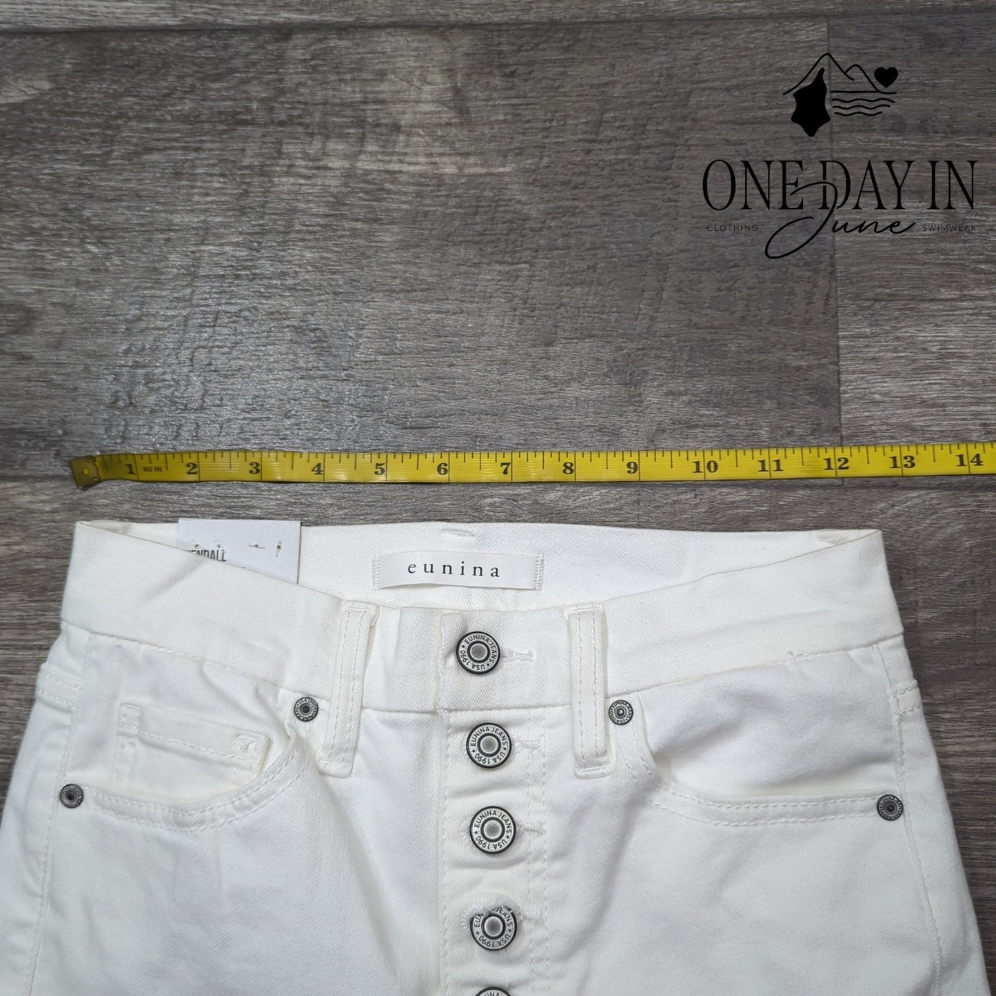 eunina Juniors Kendall Ultra High Rise Skinny Crop Jeans Size 1