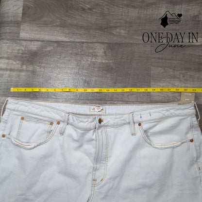 Madewell The Perfect Vintage Wide Leg Jeans White NWT Plus Size 26W