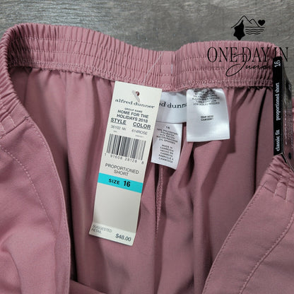 Alfred Dunner Classic Fit Pull On Pants Size 16