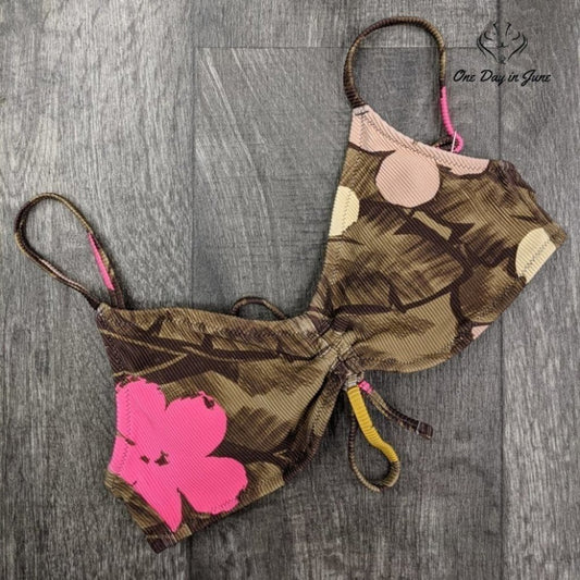 American Eagle Outfitters Textured Scoop Bikini Top Size XL