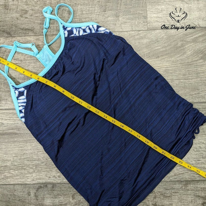 Yonique Double Up Tankini Top Size M
