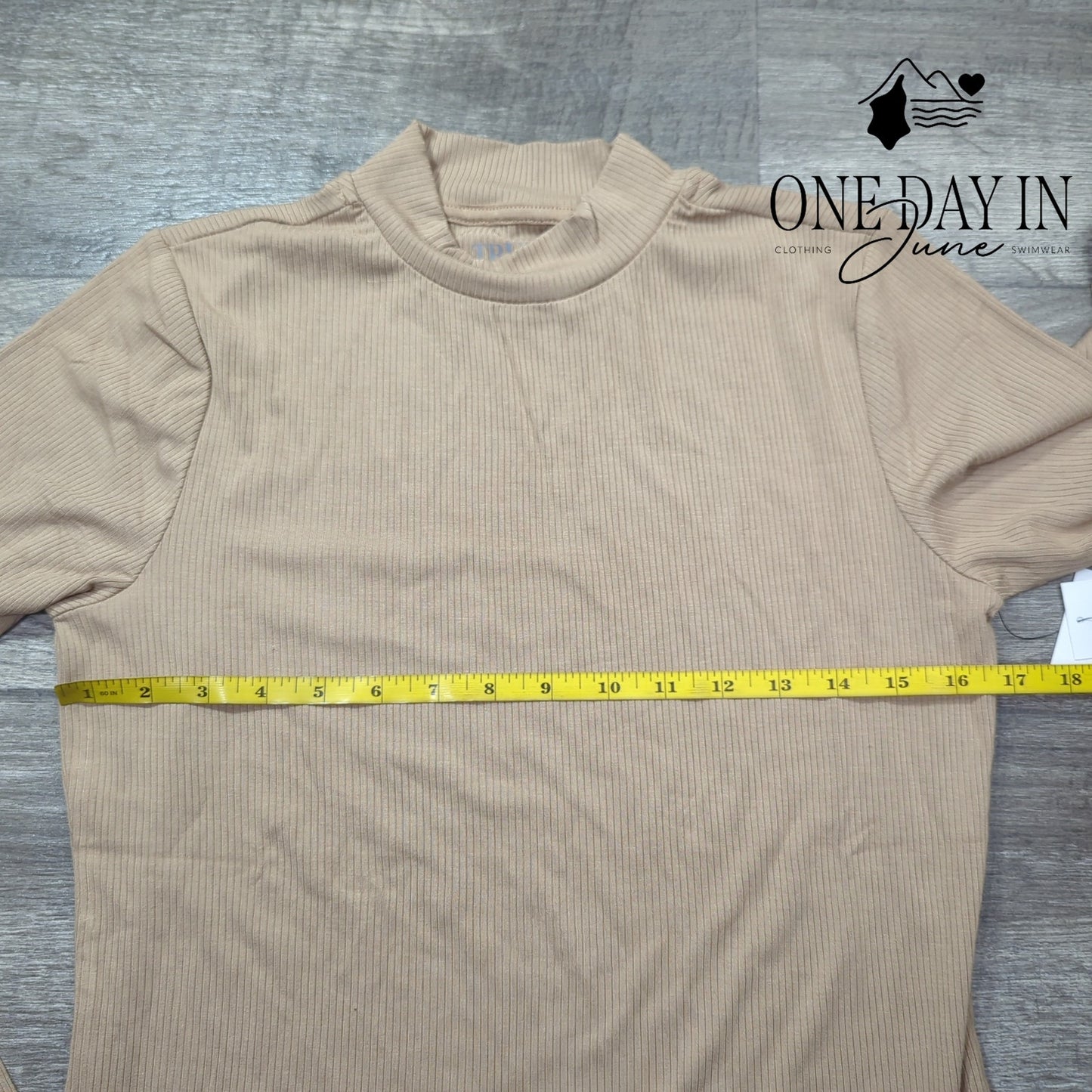 Truth Ribbed Long Sleeve Blouse Size M