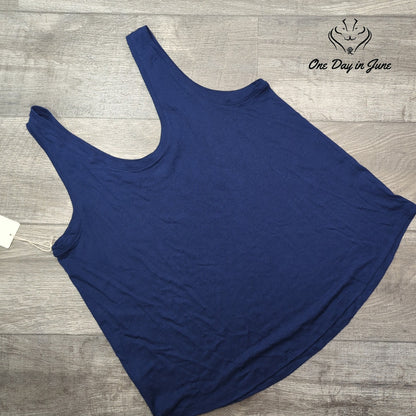 a.n.a Linen Scoop Neck Tank Top Size XL