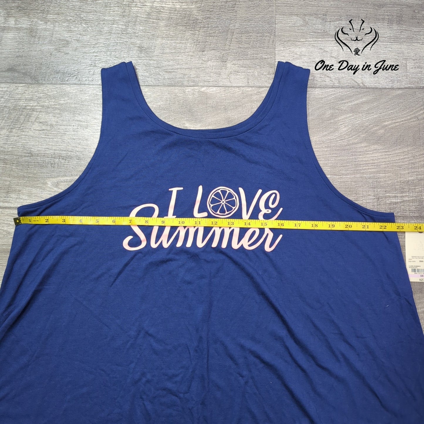 St. John's Bay I Love Summer Tank Top Size 0X