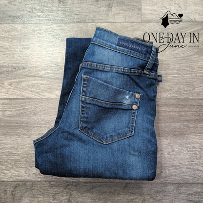 Rock & Republic Skinny Jeans Women's Blue Distressed Stretch Denim Size 10