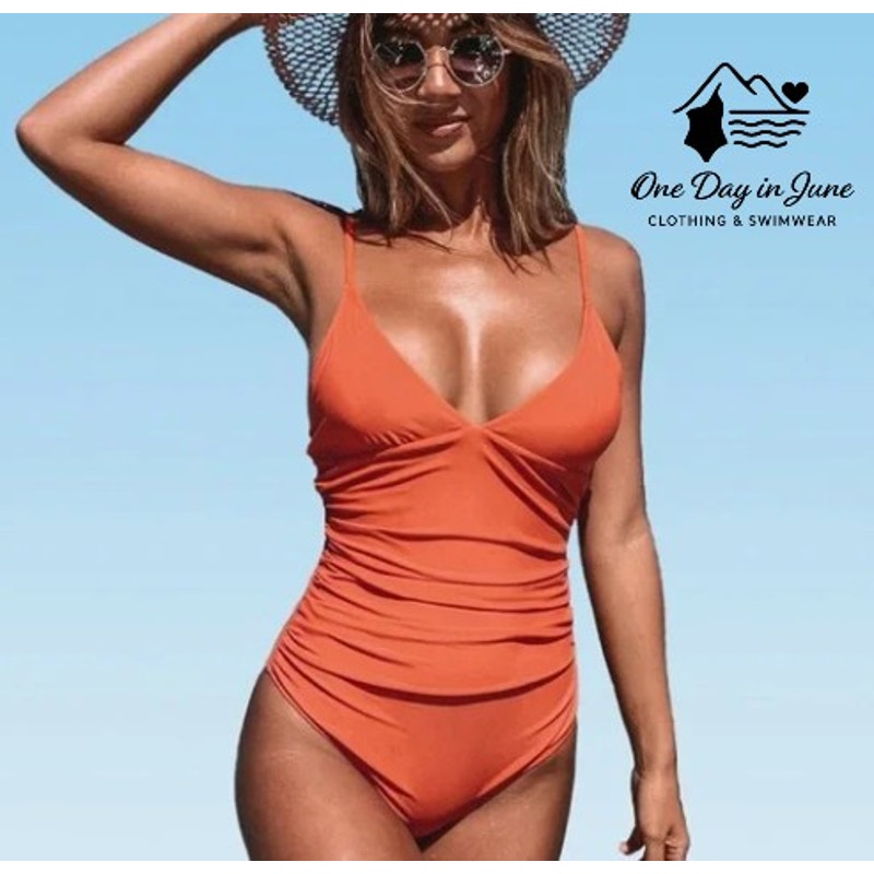 Cupshe V Neck On Piece Swimsuit Size L