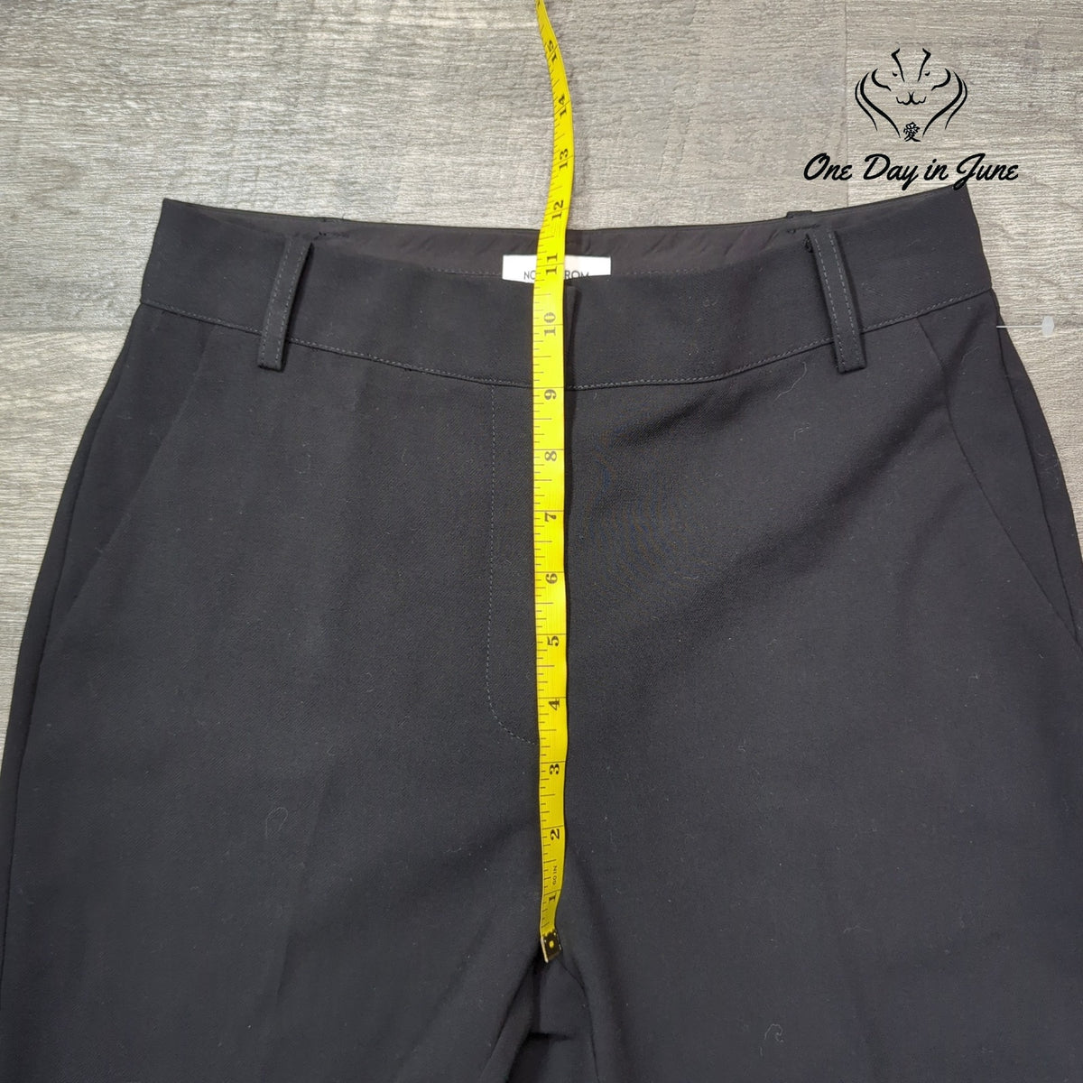 Nordstrom Straight Leg Dress Pants Black Flat Front Career NWT Size 4
