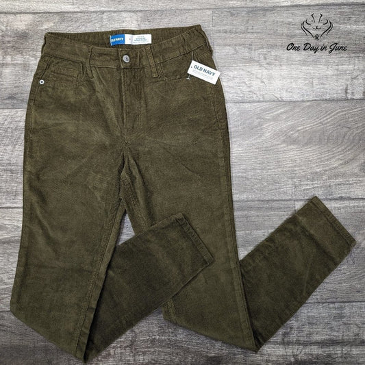 Old Navy Rockstar Super Skinny High Rise Corduroy Pants Size 0