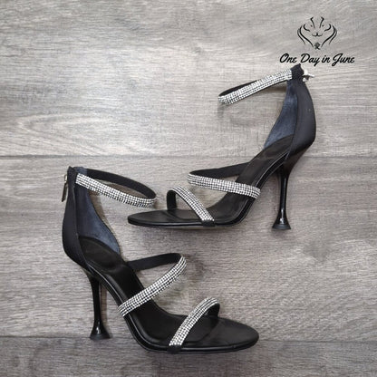 Marc Fisher Jeweled Ankle Strap Heels Size 5.5